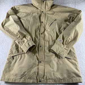 Vintage 80s The North Face Gore Tex‎ Jacket Tan Made In USA Men's Sz L Snap Up